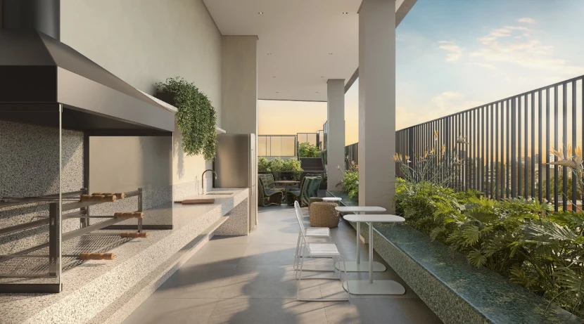 Foto ilustrativa da churrasqueira do Auren